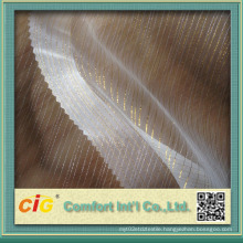 Fashion Gold/Silver Line Curtain Fabrics